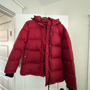 Quince Responsible Down Puffer Jacket Cherry Red L
